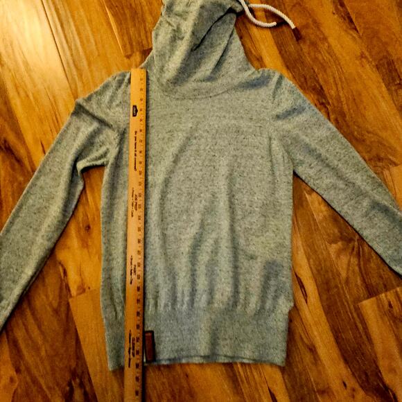 Naketano XL Gray Spackles Two Toned Cowl neck pullover Top. Soft. Unique. Rare - Picture 4 of 16